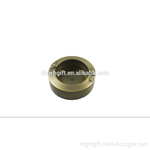 Promotional Gifts Antique Metal Ashtray Round Souvenir Metal Ashtray